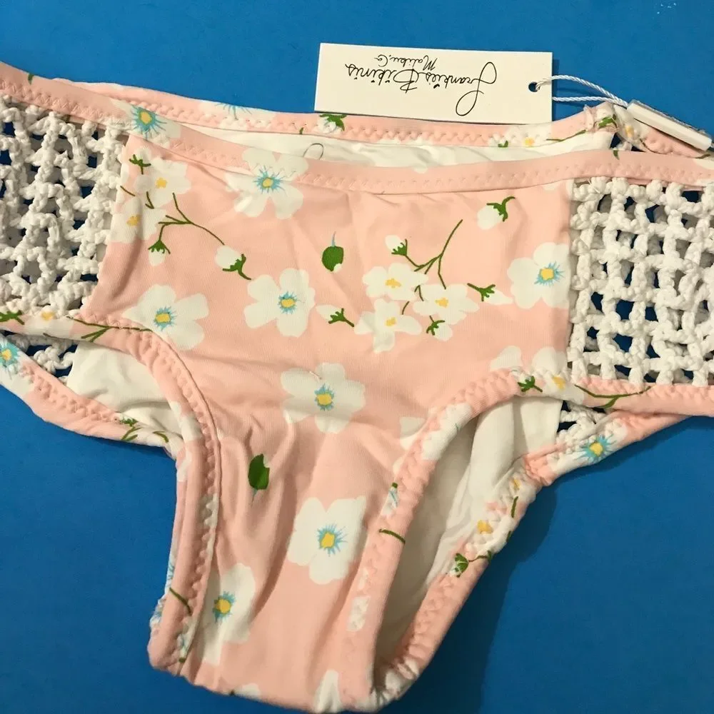 Frankie's Bikinis Koa Bikini Bottom in Pink‎ NWT